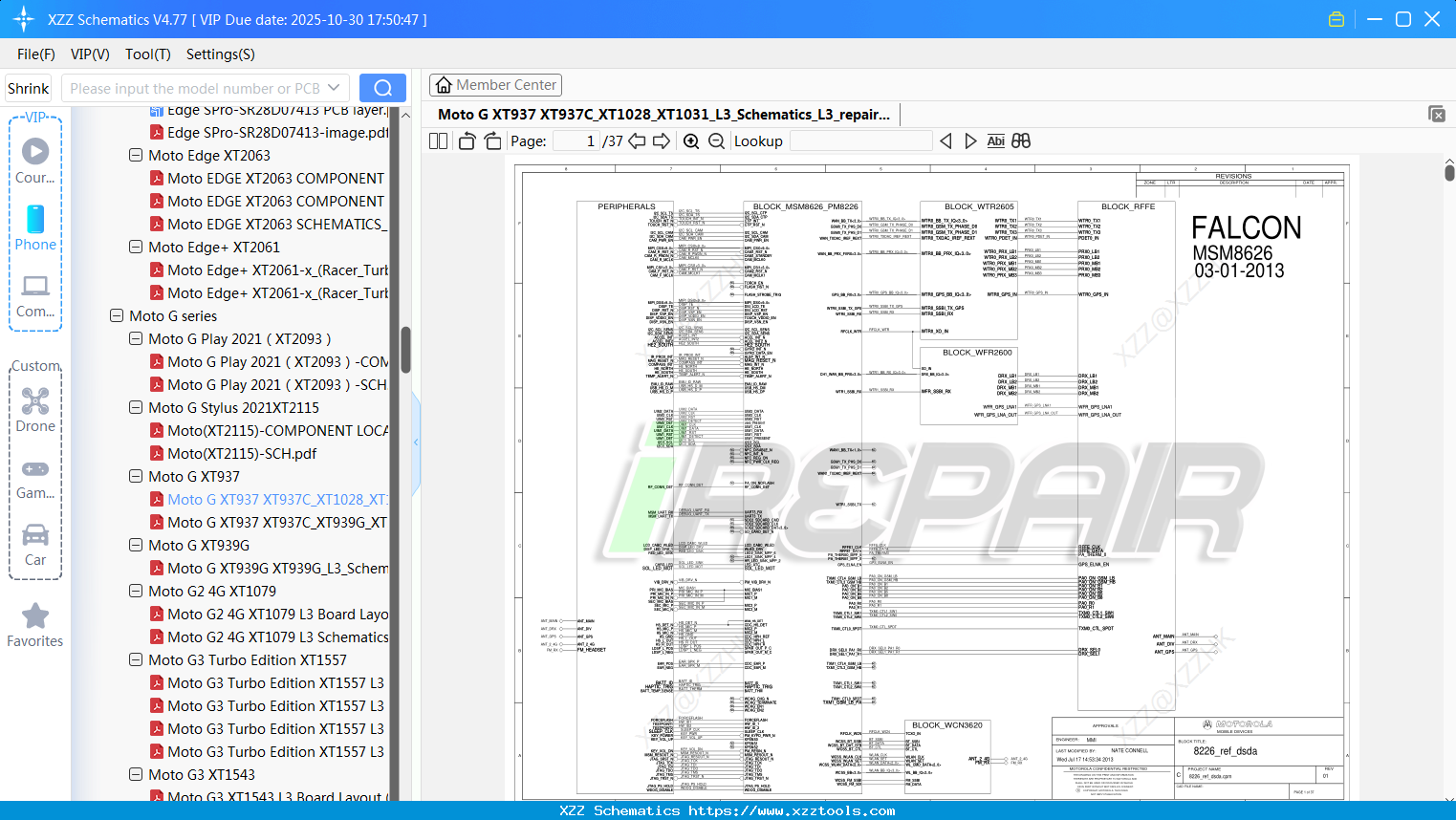 Motorola Moto G XT937 XT937C_XT1028_XT1031_L3_Schematics_L3_repair